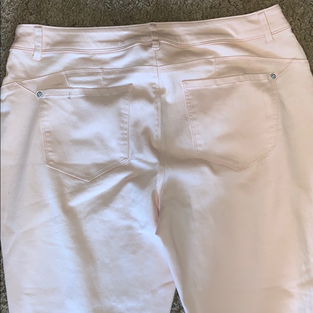 Est 1946 Demin blush pink skinny stretchy pants - Picture 4 of 5